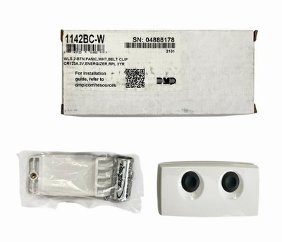DMP 1142BC-W Two Button Wireless Panic Transmitter White