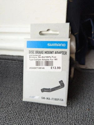 Shimano SM-MAF180PS IS Front Brake Mount For 180mm - Image 1 of 2