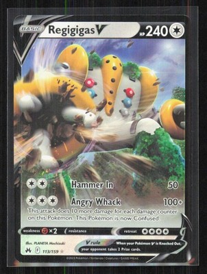 Regigigas V SWSH: Crown Zenith 113/159 Ultra Rare Colorless PLANETA Mochizuki NM