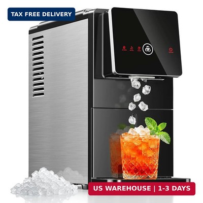 Electactic Nugget Ice Makers Countertop, Portable Ice Maker with Self-Cleaning,