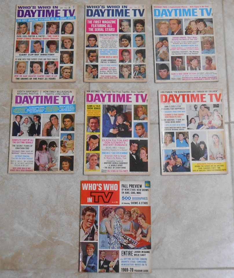 Lot of 7 Daytime TV Magazines 1970's  - Vintage Soap Opera Gossip Pulps - Image 3 of 4
