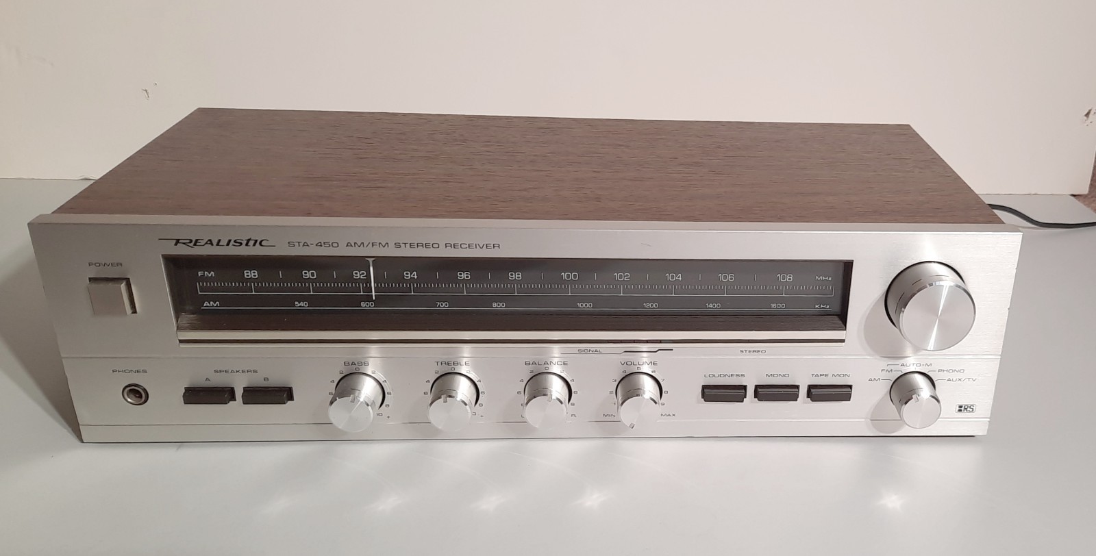Realistic STA-450 vintage audio equipment - eBay listing photo 2