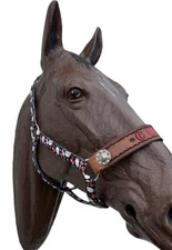 Custom Personalized Nylon Gambler Pattern Horse Halter