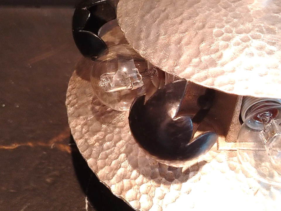 PLAFONNIER BANCI FIRENZE, ARGENT, HOLLYWOOD REGENCY, Ø 28 CM, FABRIQUÉ EN ITALIE - Photo 4/4