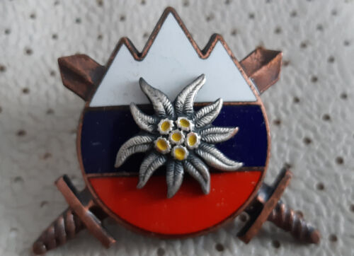 CAP Badge ALPINE UNITS working uniform Typ II. Slovenian army Slovenia