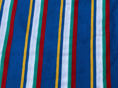 Vtg NOS Retro textured stripe stretchy knit Fabric 2 1/3 yds X 67"W