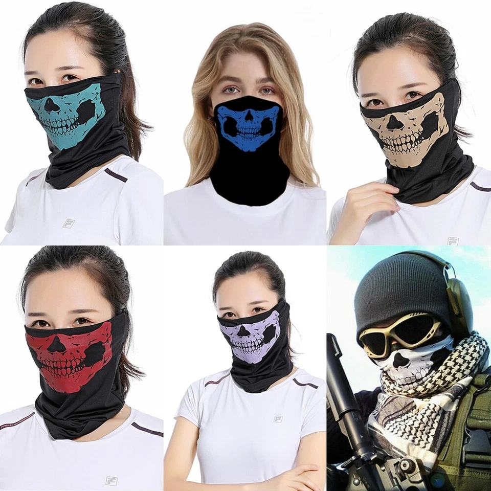 Multifunktionstuch BW Bundeswehr Bandana Skull Totenkopf Maske Motorrad Halstuch - Bild 4 von 4