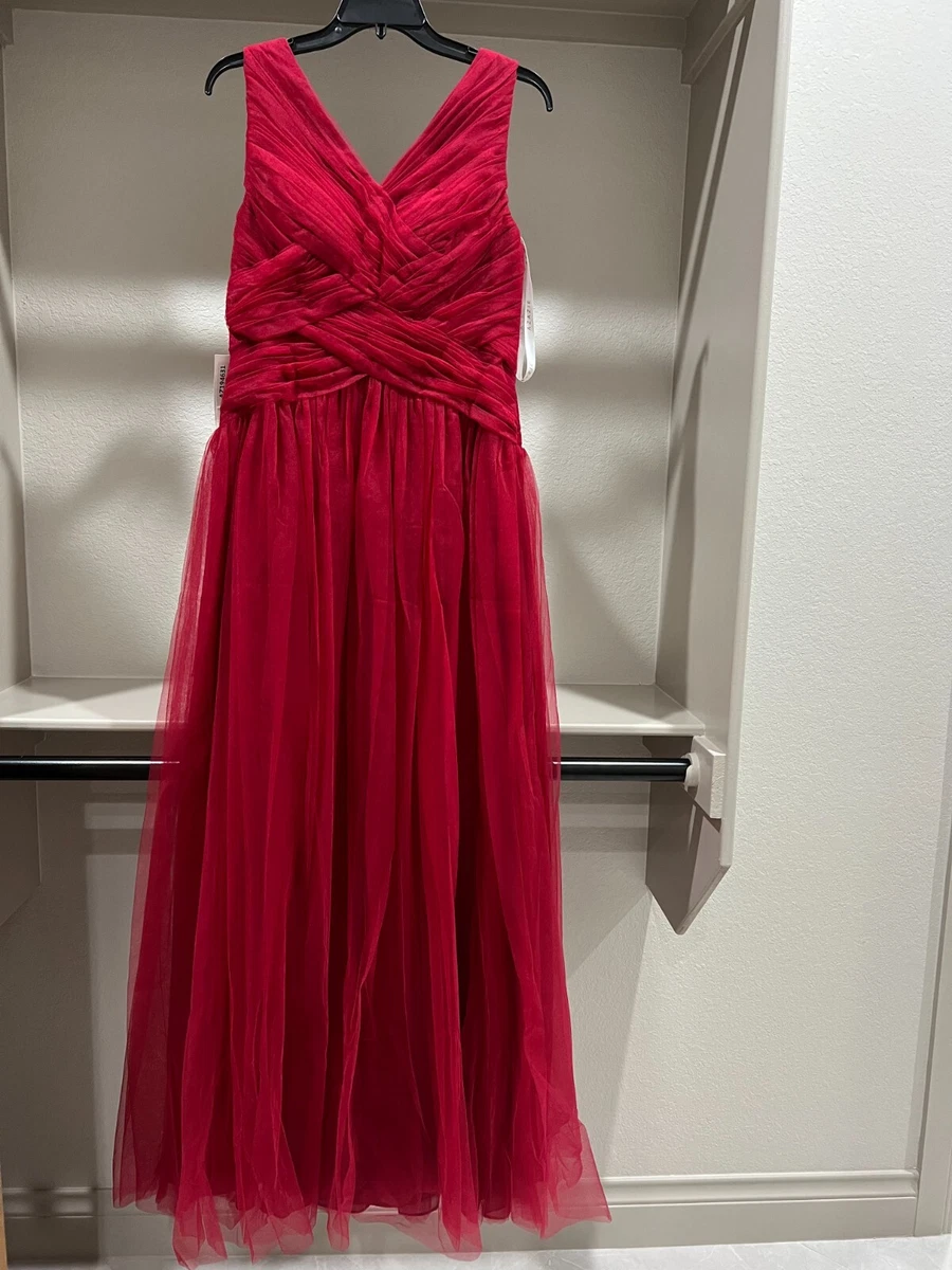 Ebay burgundy cheap bridesmaid dresses