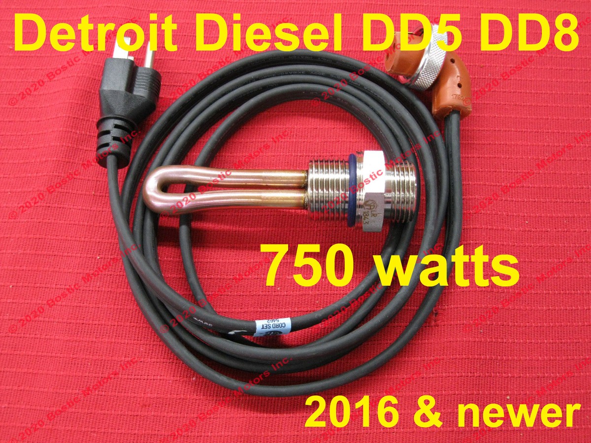 Detroit Diesel DD5 DD8 Block Heater (2016 newer) 750 watts
