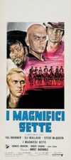 1960 The Magnificent Seven Vintage Movie Poster Print ITALY 36x16 9mil paper