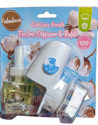 Electric Diffuser & Refill *Cotton Fresh* Fragrance up to 100 days ...