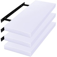 3Er Wandregal Wandboard BüCherregal 80Cm Board Rg9318Ws-3