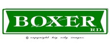 BOXER DOG ALUMINUM STREET SIGN Free shipping