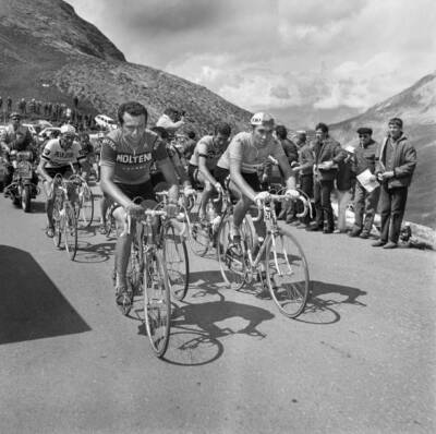 Tour de France Roger Pingeon French racing cyclist Franco Vianelli- Old Photo