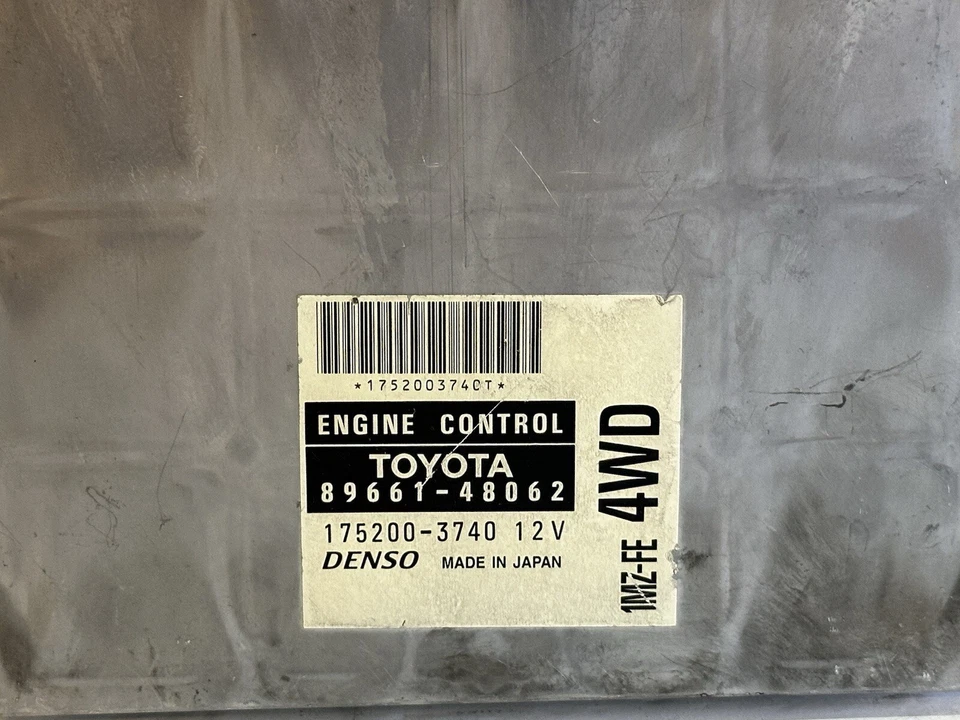 Computadora de control de motor Lexus RX300 1999 4x4 3,0 L ECU ECM OEM 89661-48062 Foto 2 de 4