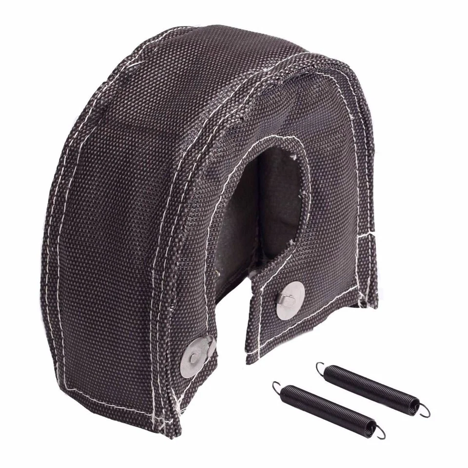 Cubierta de manta protectora térmica T4 Turbo + cinta envolvente de cabezal de escape de 2" 50 pies titanio Foto 4 de 4