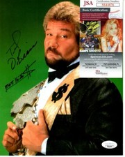 TED DIBIASE signed 8x10 WWE WRESTLING WRESTLEMANIA photo JSA 