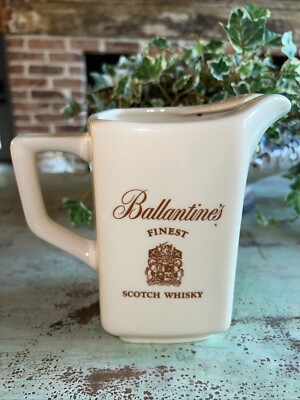 Vintage Ballantine's Scotch Whisky Water Pub Jug LIQUOR PITCHER 6'' Tall