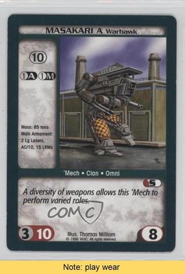 1996-98 Battletech CCG Masakari A Warhawk READ 2s8