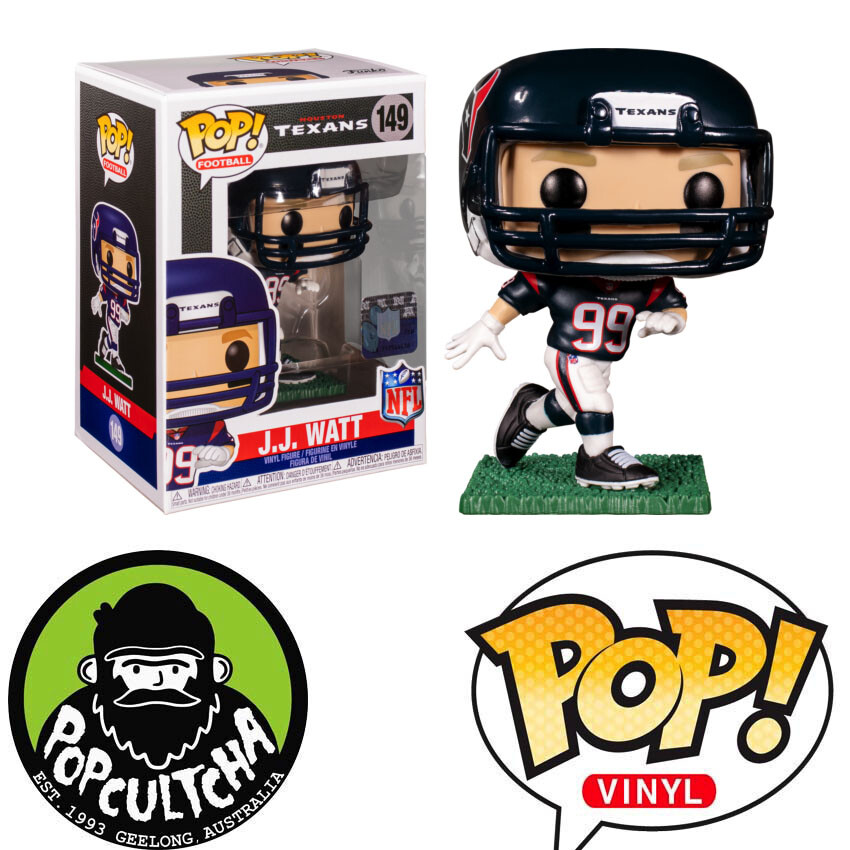 Nfl Football - J.j. Watt Houston Texans With Helmet Pop! Vinyl Figure &Quot;New&Quot;