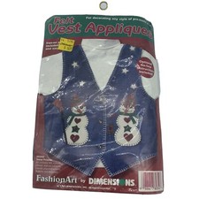 Dimensions Applique Felt Kit Stars and Snowmen 80340 Christmas