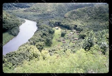 SL98 Original Slide 1982  Hawaii Kauai Aerial View Of Wailua River  697a