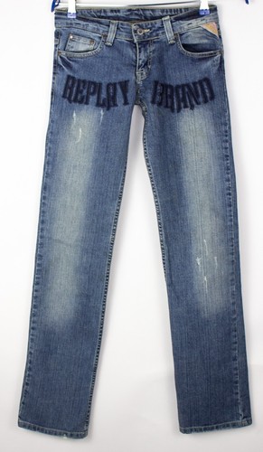 Replay Donna Gamba Dritta Jeans Taglia W28 L32 | eBay