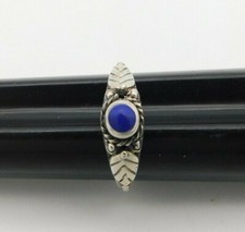 925 Sterling Silver Lapis Lazuli Ring Size 7 R9