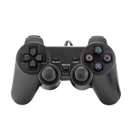 US 2 Pack Controller For PlayStation 2 PS2 Wired Black Joystick Joypad