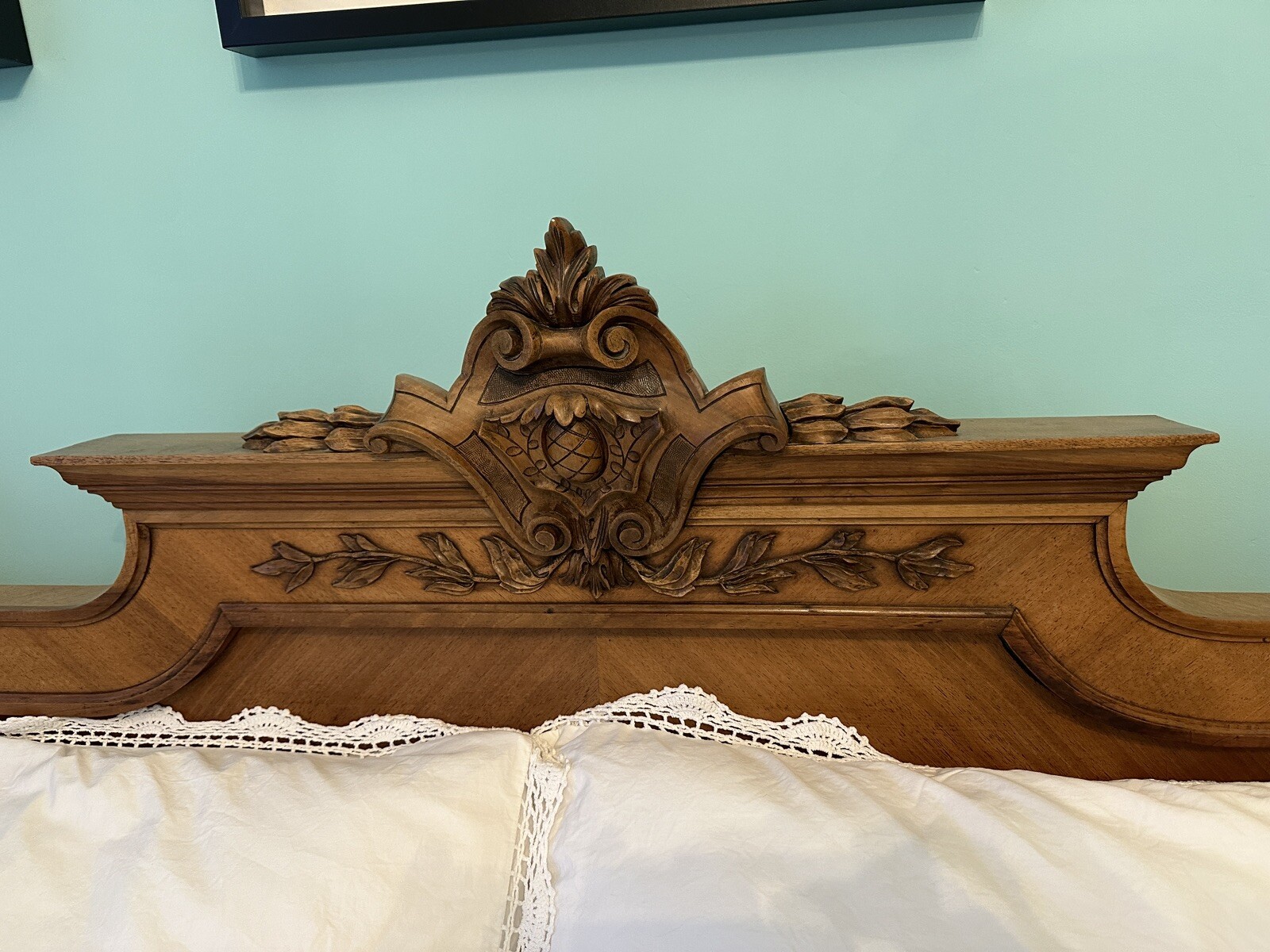 King Size Ornate French Wooden Bed eBay