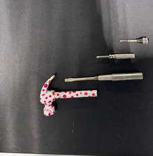 5-in-1 Pink Dot Hammer & Screwdriver Tool - C...