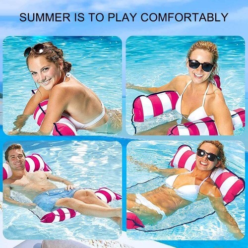 2 Stück Wasserliege Luftmatratze Wasserhängematte Aqua Lounge Schwimmliege PVC` - Bild 5 von 17