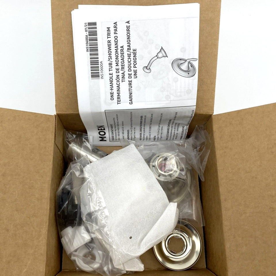 Moen T2152EPBN Brantford Posi-Temp Shower Trim Kit – Brushed Nickel, Traditional Style, Valve Not Included