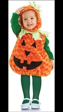Belly Babies Pumpkin Costume Child Toddler Small 12-18 Months Body Hood. C6