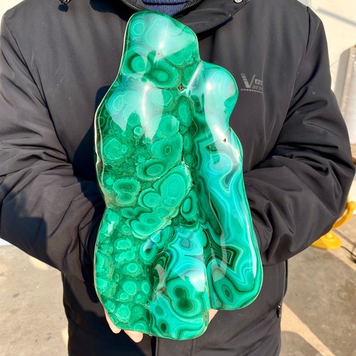 11.6LB Natural chrysocolla/Malachite transparent cluster rough mineral sample - Picture 13 of 21