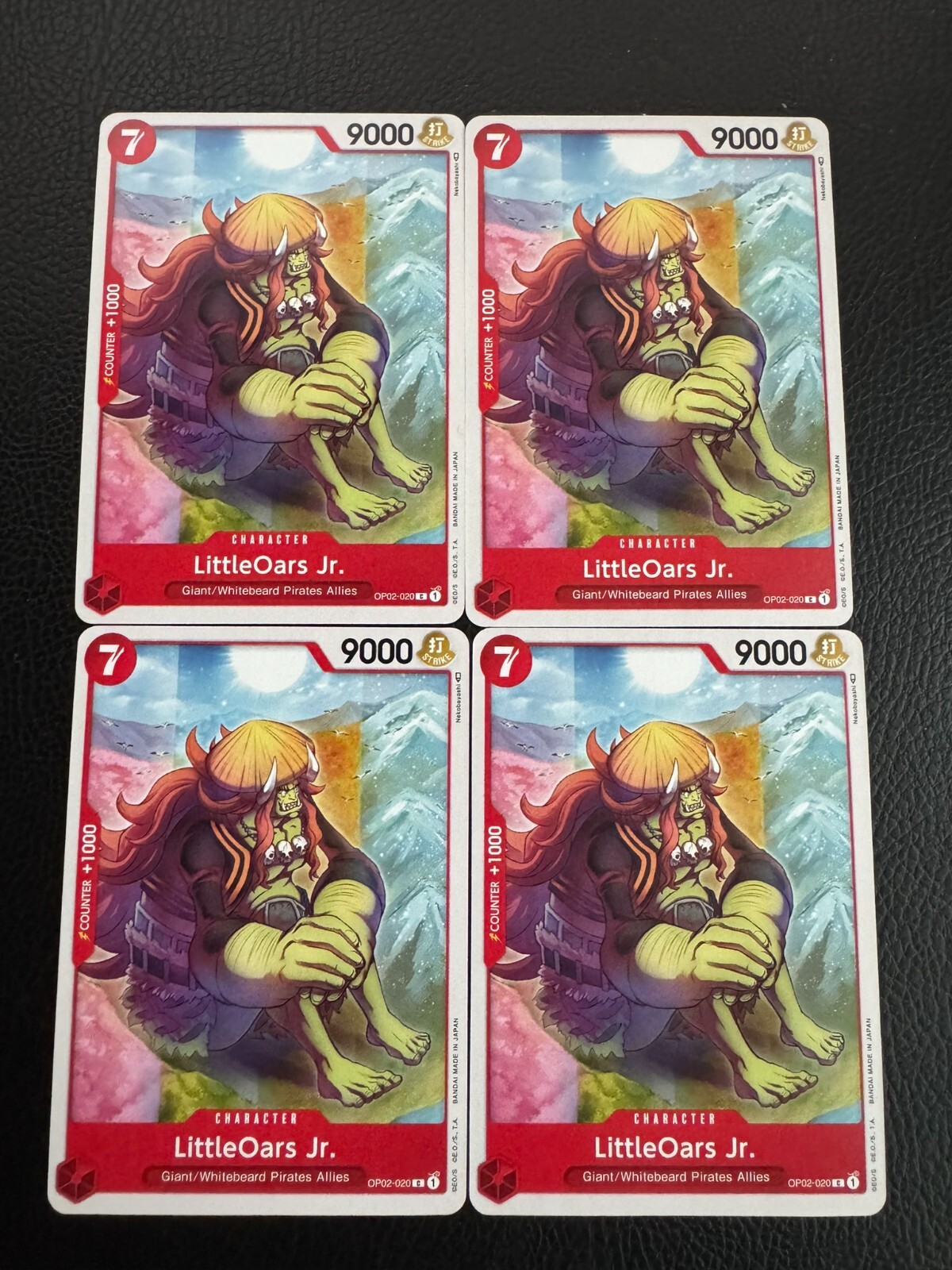 LittleOars Jr. OP02-020 C x4 Playset NM Paramount War English One Piece TCG CCG