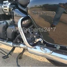 Fits Royal Enfield Super Meteor 650 Steel Pannier Protector, Chrome