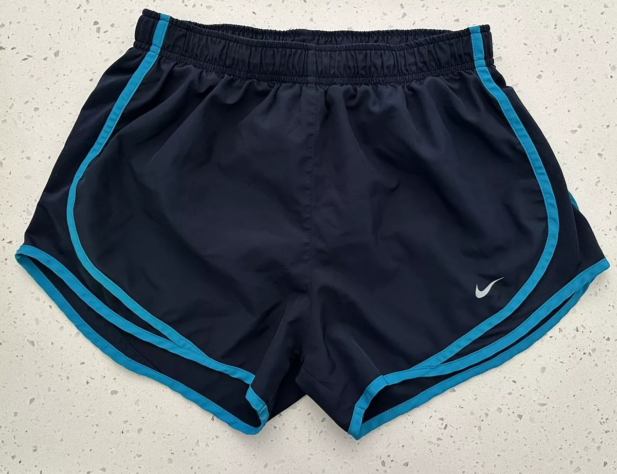 Nike Tempo Women's Brief-Lined Running Shorts Size Med Navy Blue