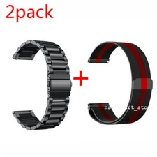 2x Milanese Stainless Steel band Strap For Samsung Galaxy Watch 3 41/45 active 2