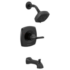 Peerless Parkwood Tub Shower Trim Kit Matte Black-Certified Refurbished