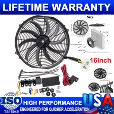 120W 3500CFM PERFORMANCE 12V AUTOMOTIVE ELECTRIC RADIATOR COOLING FAN 16INCH