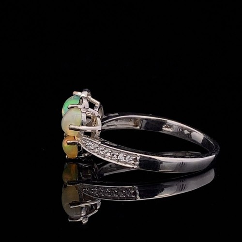 Vintage Sterling Silver Opal Butterfly Ring Size 10.25 Womens Insect Bug Artisan - Picture 11 of 12