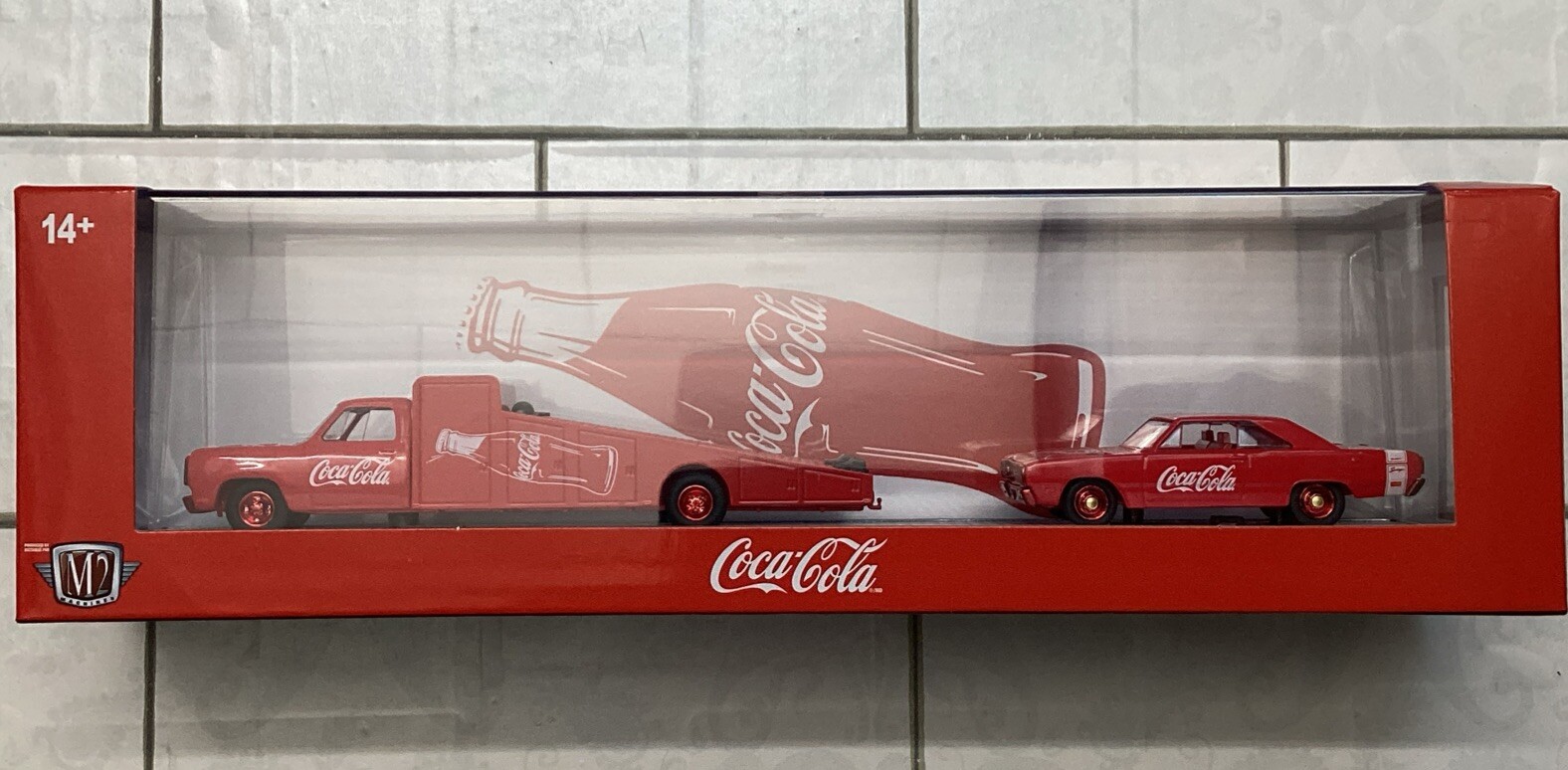 Coca Cola m2 machines mopar 1974 Dodge Truck & 1969 Dodge Dart Chase