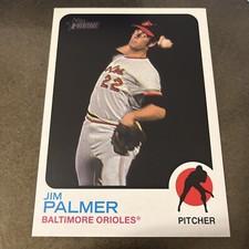 2022 Topps Heritage High Number - 1973 Topps Oversized #OB-JP Jim Palmer