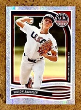 2024 Panini Stars & Stripes Baseball Opening Day Sparkle Wilson Anderson #20 15U