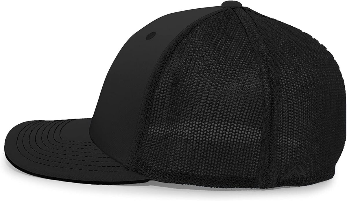 Pacific Headwear Trucker Pacflex Cap Large, Black