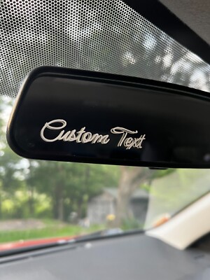 CUSTOM Decal for Rearview Mirror - Rearview Mirror Decal Sticker for Car & Truck