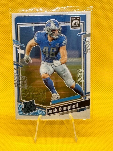 Jack Campbell 2023 Donruss Optic Football #235 Rated Rookie Detroit Lions