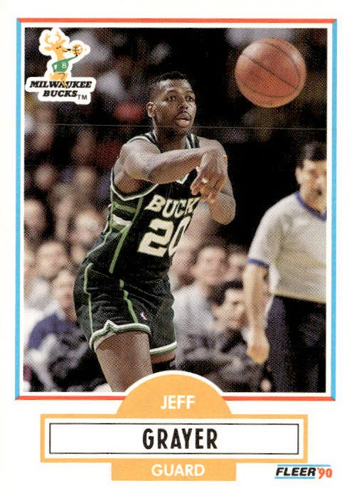 1990-91 Fleer #104 Jeff Grayer