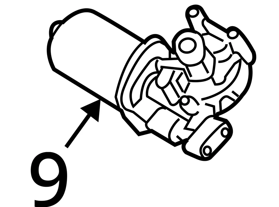 Motor limpador de para-brisa LWB compatível com 13-19 SANTA FE 6833487 - Imagem 4 de 4